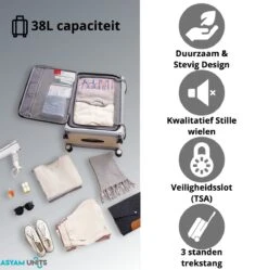Asyam Units- Handbagage- Invouwbaar- Koffer- Koffer 38L- Spinner Wielen- TSA Slot- Lichtgewicht- Zwart 14 Asyam Units- Handbagage- Invouwbaar- Koffer- Koffer 38L- Spinner Wielen- TSA Slot- Lichtgewicht- Zwart -Koffer Winkel 1190x1200