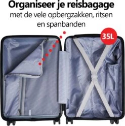 CabinMax Handbagage Koffer - Trolley 35L - Harde Reiskoffer - 55x35x20cm - Groot Capaciteit - Endless Sea 14 CabinMax Handbagage Koffer - Trolley 35L - Harde Reiskoffer - 55x35x20cm - Groot Capaciteit - Endless Sea -Koffer Winkel 1194x1200 1