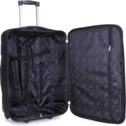 Decent Basic-Line Medium Trolley 63 Cm - Zwart -Koffer Winkel 1198x1200 3