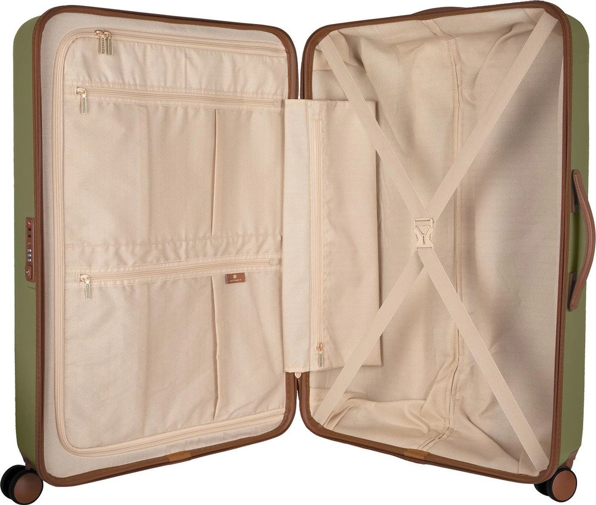 SUITSUIT - Fab Seventies - Martini Olive - Reiskoffer (76 Cm) 5 SUITSUIT - Fab Seventies - Martini Olive - Reiskoffer (76 Cm) - Afbeelding 3