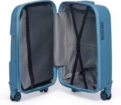 ©TROLLEYZ - Venice No.10 - Trolley - 55cm Met TSA Slot - Dubbele Wielen - 360° Spinners - 100% Polypropyleen - Handbagage Koffer In Ice Blue -Koffer Winkel 1200x1039 1