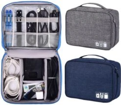 Travelorganizer Electronica Grijs - Reis Organiser Oplader - Opberger Vakantie / Travel - Reisorganizer -Koffer Winkel 1200x1045 1