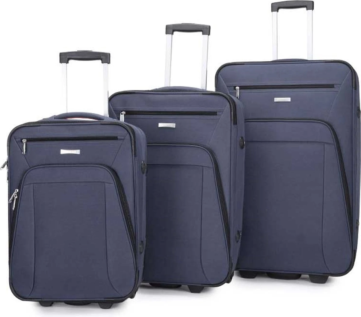 Decent Basic-Line Medium Trolley 63 Cm - Donkerblauw 10 Decent Basic-Line Medium Trolley 63 Cm - Donkerblauw - Afbeelding 8