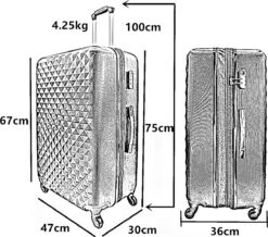 SB Travelbags 'Expandable' Bagage Koffer 75cm- Blauw -Koffer Winkel 1200x1060