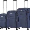 TravelZ Softspinner TSA Kofferset - 3-delige Zachte Trolleyset - Dubbele Wielen En Voorvakken Blauw -Koffer Winkel 1200x1068 3
