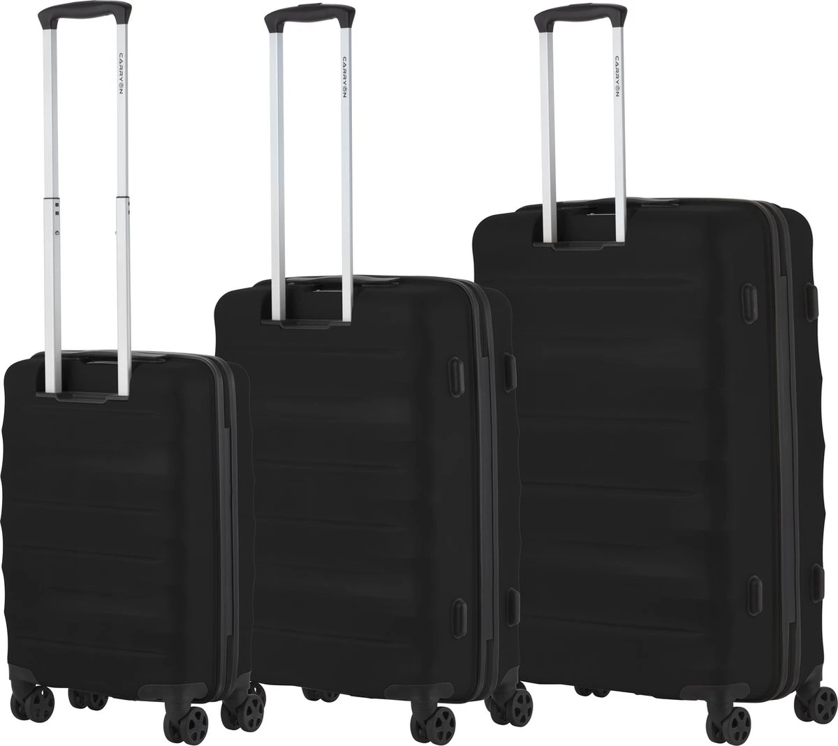 CarryOn Porter ® Kofferset - TSA Trolleyset 3-delig Met OKOBAN - Dubbele Wielen - Zwart 4 CarryOn Porter ® Kofferset - TSA Trolleyset 3-delig Met OKOBAN - Dubbele Wielen - Zwart - Afbeelding 2