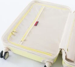 Decent Star Maxx Handbagage Koffer - 55 Cm - TSA Slot - Pastel Geel -Koffer Winkel 1200x1073 1