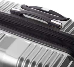 Tesla PC - Reiskoffer - 65 Cm - 4 Wielen - Zilver -Koffer Winkel 1200x1087 2