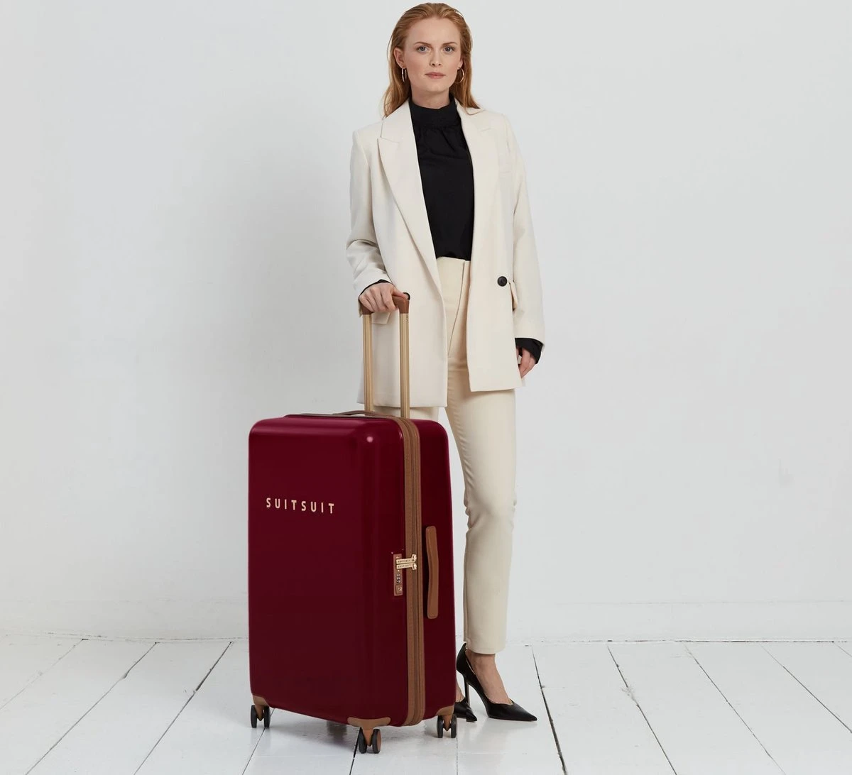 SUITSUIT - Fab Seventies Classic - Biking Red - Reiskoffer (76 Cm) 4 SUITSUIT - Fab Seventies Classic - Biking Red - Reiskoffer (76 Cm) - Afbeelding 2