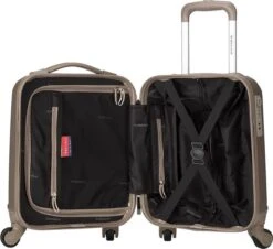 Decent Handbagage Koffer / Trolley / Reiskoffer - 42 Cm - 24 Liter - ABS - Maxi Air - Champagne 25 Decent Handbagage Koffer / Trolley / Reiskoffer - 42 Cm - 24 Liter - ABS - Maxi Air - Champagne -Koffer Winkel 1200x1096 2