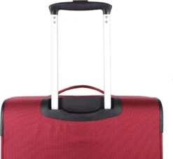 Decent D-Upright Handbagage Koffer - 55 Cm - TSA Slot - Bordeaux Rood -Koffer Winkel 1200x1100