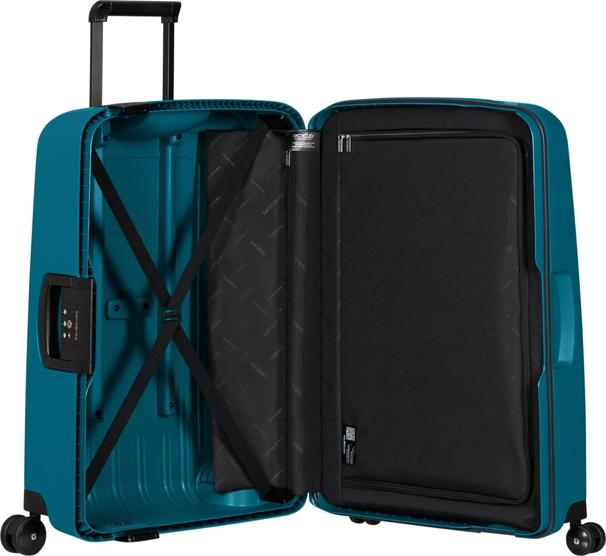Samsonite Reiskoffer - S'Cure Spinner 69/25 - Petrol Blue 6 Samsonite Reiskoffer - S'Cure Spinner 69/25 - Petrol Blue - Afbeelding 4