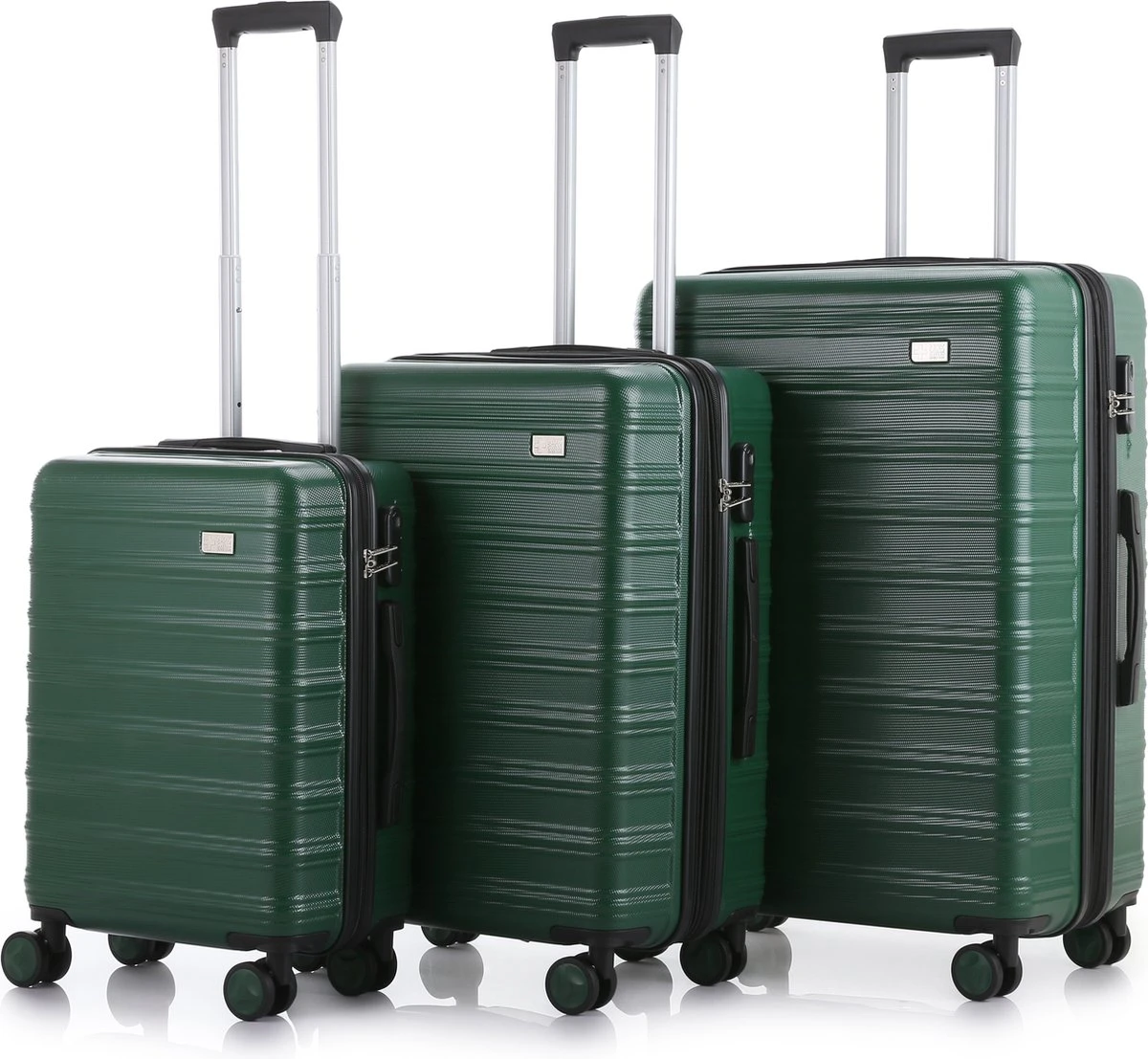 **ACTIE** NDK Swiss - Kofferset - 3 Delig - 4 Wielen - Groen 3 **ACTIE** NDK Swiss - Kofferset - 3 Delig - 4 Wielen - Groen