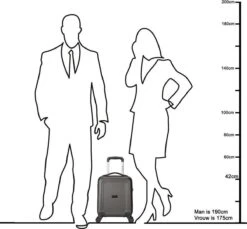 Decent Handbagage Koffer / Trolley / Reiskoffer - 42 Cm - 24 Liter - ABS - Maxi Air - Grijs -Koffer Winkel 1200x1114 12