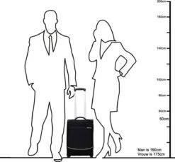 Decent Handbagage Koffer / Trolley / Reiskoffer - 50 Cm - 35 Liter - Polyester - Super-Light - Zwart -Koffer Winkel 1200x1114 14