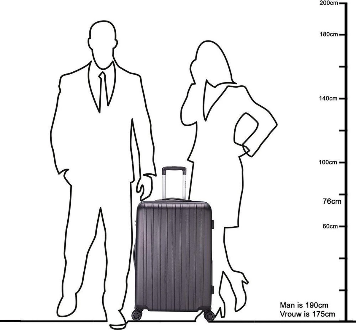 Decent Tranporto-One Grote Koffer - 76 Cm - TSA Slot - Anthracite 19 Decent Tranporto-One Grote Koffer - 76 Cm - TSA Slot - Anthracite - Afbeelding 17
