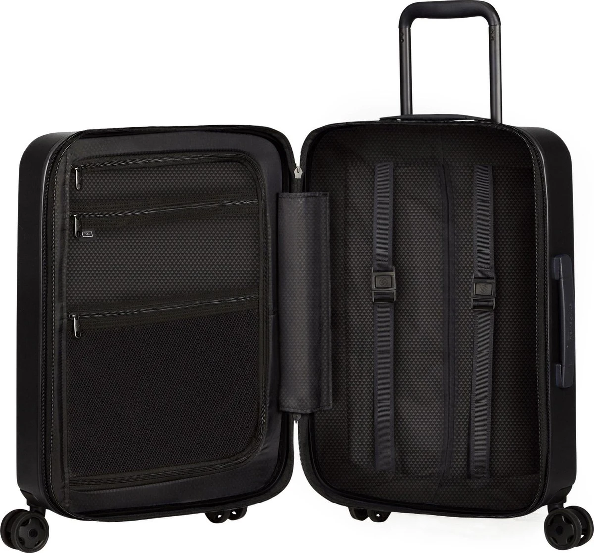 Samsonite Reiskoffer - Stackd Spinner 55/20 Exp (Handbagage) Black 6 Samsonite Reiskoffer - Stackd Spinner 55/20 Exp (Handbagage) Black - Afbeelding 4