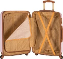 Princess Traveller Trendy Dots - Reiskoffer - Roze - M - 66cm 11 Princess Traveller Trendy Dots - Reiskoffer - Roze - M - 66cm -Koffer Winkel 1200x1122 1