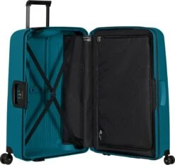Samsonite Reiskoffer - S'Cure Spinner 81/30 - Petrol Blue -Koffer Winkel 1200x1133 11