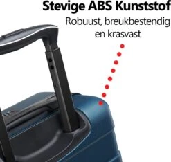 CabinMax Handbagage Koffer - Trolley 35L - Harde Reiskoffer - 55x35x20cm - Groot Capaciteit - Endless Sea 13 CabinMax Handbagage Koffer - Trolley 35L - Harde Reiskoffer - 55x35x20cm - Groot Capaciteit - Endless Sea -Koffer Winkel 1200x1138