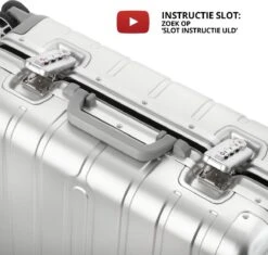 CarryOn ULD Handbagage - Luxe Aluminium Trolley 55cm - Dubbel TSA Slot - Dubbele Wielen - Aluminium -Koffer Winkel 1200x1144