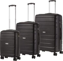 TravelZ Big Bars Kofferset - Trolleyset 3-delig Met TSA-slot - Zwart -Koffer Winkel 1200x1150 8
