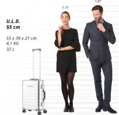 CarryOn ULD Handbagage - Luxe Aluminium Trolley 55cm - Dubbel TSA Slot - Dubbele Wielen - Aluminium -Koffer Winkel 1200x1153 1