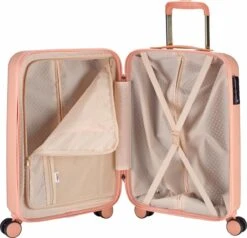 Princess Traveller Harlem - Handbaggage Koffer - Roze - S - 55cm -Koffer Winkel 1200x1157