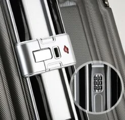 Design Handbagage Reiskoffer 20'', 50.8 Cm Cabinbag, Spinner , Aluminium Magnesium Alloy Frame Koffer, (LIGHT GRIJS) 20 Design Handbagage Reiskoffer 20'', 50.8 Cm Cabinbag, Spinner , Aluminium Magnesium Alloy Frame Koffer, (LIGHT GRIJS) -Koffer Winkel 1200x1162 5