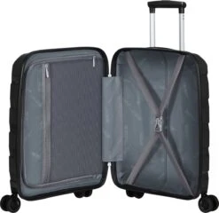 American Tourister Reiskoffer - Air Move Spinner 55/20 Tsa (Handbagage) Black -Koffer Winkel 1200x1164 1