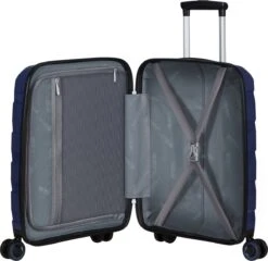 American Tourister Reiskoffer - Air Move Spinner 55/20 Tsa (Handbagage) Midnight Navy 11 American Tourister Reiskoffer - Air Move Spinner 55/20 Tsa (Handbagage) Midnight Navy -Koffer Winkel 1200x1164 6