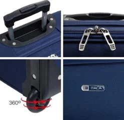 NaSK - Suitcase - Klein Reis Koffer - Met Wielen - Hand Koffer 55x40x20 Met Telescoopsteel - Lichtgewicht Cabin Max Hanbagage Luggage Met TSA-cijferslot - Carry On Suitcase In 55cm -Koffer Winkel 1200x1164 9