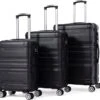 Merax 3-delig Kofferset Met TSA Slot - Trolleyset ABS 40L, 70L & 110 Liter - Zwart -Koffer Winkel 1200x1165 4