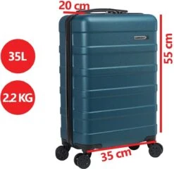 CabinMax Handbagage Koffer - Trolley 35L - Harde Reiskoffer - 55x35x20cm - Groot Capaciteit - Endless Sea 18 CabinMax Handbagage Koffer - Trolley 35L - Harde Reiskoffer - 55x35x20cm - Groot Capaciteit - Endless Sea -Koffer Winkel 1200x1166 1