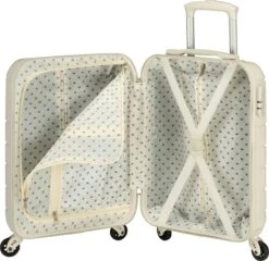 Princess Traveller Florence - Handbagagekoffer Met Strap - Crème - S - 55cm -Koffer Winkel 1200x1168 3