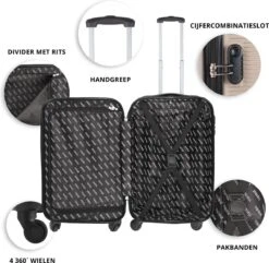 TravelZ Horizon Handbagagekoffer - 54cm Handbagage Trolley Met Gevoerde Binnenkant - Champagne 12 TravelZ Horizon Handbagagekoffer - 54cm Handbagage Trolley Met Gevoerde Binnenkant - Champagne -Koffer Winkel 1200x1169 10