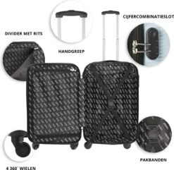 TravelZ Horizon Handbagagekoffer - 54cm Handbagage Trolley Met Gevoerde Binnenkant - Baby Blauw -Koffer Winkel 1200x1169 13