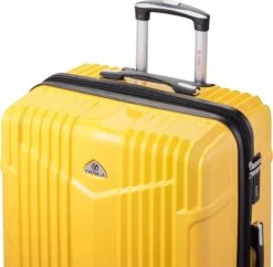 Tesla PC - Reiskoffer - 75 Cm - 4 Wielen - Geel -Koffer Winkel 1200x1174 2