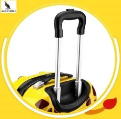 San Vitale® - Lichtgewicht Reis Koffer - Trolley - Handbagage - Leeuw - Geel -Koffer Winkel 1200x1180 7