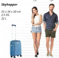 CarryOn Skyhopper Handbagage Koffer 55cm – TSA-slot – Okoban Registratie – Blauw 19 CarryOn Skyhopper Handbagage Koffer 55cm – TSA-slot – Okoban Registratie – Blauw -Koffer Winkel 1200x1181