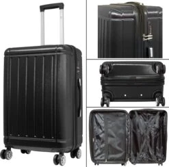 Travelsuitcase - Parma- Losse Reiskoffer - Polycarbonaat- Zwart - Hoogglans - Maat S / 42 Liter 9 Travelsuitcase - Parma- Losse Reiskoffer - Polycarbonaat- Zwart - Hoogglans - Maat S / 42 Liter -Koffer Winkel 1200x1184 4