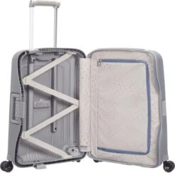 Samsonite Reiskoffer - S'CURE SPINNER 55/20 (Handbagage) Zilverkleurig -Koffer Winkel 1200x1185 1