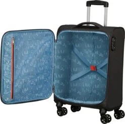American Tourister Reiskoffer - Sea Seeker Spinner 55cm (Handbagage)- Charcoal Grey -Koffer Winkel 1200x1185