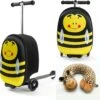 Rolkoffer Trolley Voor Kinderen | Geel | Trolley | Tas Kind | Bagagekoffer | Step Jongen | Vliegtuig Nekkussen | Step Met 3 Wielen | FDBW | Koffer Handbagage - 50 Kilo - Bouncy Box 40x20x25 Cm + Nekkussen Vliegtuig -Koffer Winkel 1200x1188 4
