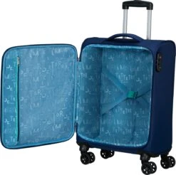 American Tourister Reiskoffer - Sea Seeker Spinner 55cm (Handbagage)- Combat Navy -Koffer Winkel 1200x1193 4