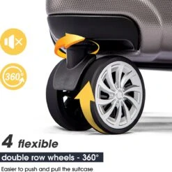 Merax 3-delig Kofferset Met TSA Slot - Trolleyset ABS 40L, 70L & 110 Liter - Grijs 17 Merax 3-delig Kofferset Met TSA Slot - Trolleyset ABS 40L, 70L & 110 Liter - Grijs -Koffer Winkel 1200x1195 10