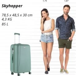 CarryOn Skyhopper Reiskoffer - 78cm TSA Trolley Met OKOBAN - Dubbele Wielen - Olijf 18 CarryOn Skyhopper Reiskoffer - 78cm TSA Trolley Met OKOBAN - Dubbele Wielen - Olijf -Koffer Winkel 1200x1195 5