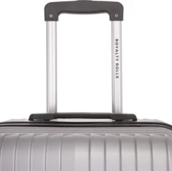 Royalty Rolls Amsterdam Handbagage Koffer 52 Cm - 25 Liter - Zilvergrijs -Koffer Winkel 1200x1196 2