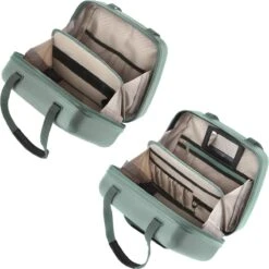 CarryOn Skyhopper Handbagage En Beautycase - 55cm TSA Trolley En Make-up Koffer - Olijf -Koffer Winkel 1200x1199 3