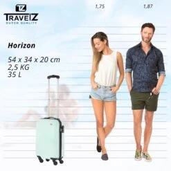 TravelZ Horizon Handbagagekoffer - 54cm Handbagage Trolley Met Gevoerde Binnenkant - Mint 19 TravelZ Horizon Handbagagekoffer - 54cm Handbagage Trolley Met Gevoerde Binnenkant - Mint -Koffer Winkel 1200x1199 6